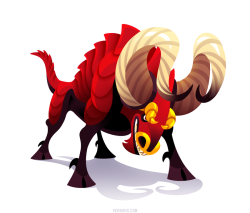 versiris:  The Bull Dragona creature with an armored hide and