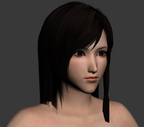 lordaardvarksfm:  So I spent some time today working with the person interested in commissioning Tifa (from Advent Children). Before we got to talking business, there were two pieces I needed to do research on: sculpting the face, and building the body.