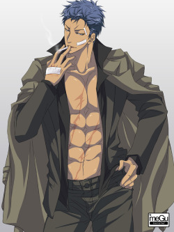 megu-is-monster:   Aomine as a mafioso (or maybe a yakuza boss)