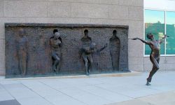 arts-library:break through from your mold, by zenos frudakis.