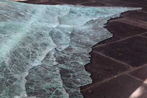 slipperypeople:   Aerial | Baptise Debombourg. Shattering glass flooding into a room of Brauweiler Abbey in Germany.  oooohwheee this scares me. 