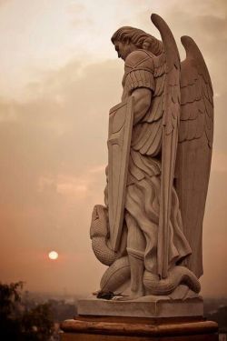 return-to-avalon:    Archangel Michael at the Basilica of Our