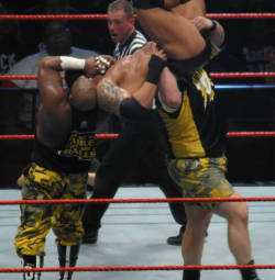 rwfan11: Batista and The Dudleys- nothing like getting your prostate