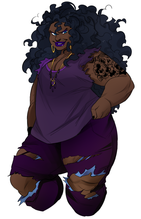 rootbeersweetheart: jaspersorangebuns:   human jasper and human sugilite ive really wanted to colour something i dunno more to come   Human Sugilite? Yes please 