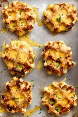 boozybakerr:  Mashed Potato Cheddar and Chive Waffles