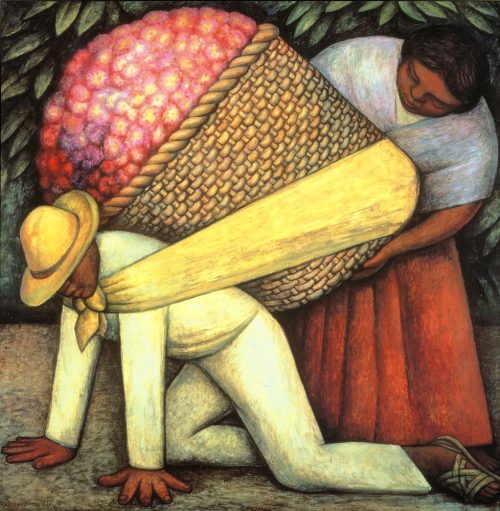 artist-rivera: Flower Carrier, 1935, Diego Rivera Medium: oil,masonite,tempera