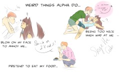 wolf-petplay-with-skye:Weird things alpha do.