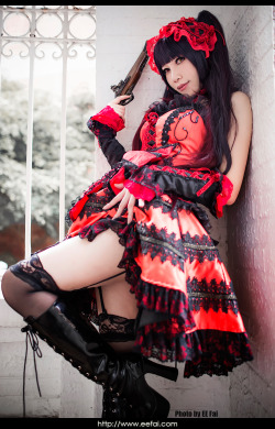 hot-cosplays-babes:  DATE A LIVE Kurumi Cosplay 06 by eefai 