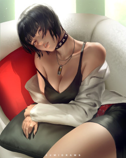 zumidraws:    Tae Takemi is the last character of the monthXD