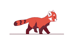 meivix:red panda walk/run cycle for my animation class!! i wish