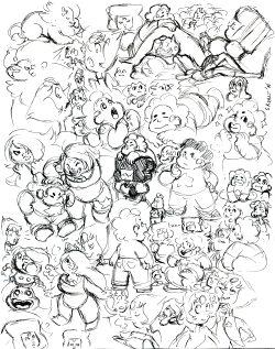 gracekraft:  A spontaneous Steven Universe sketch page in these