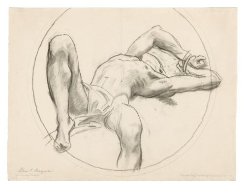 artist-sargent:Bound Man (recto); Sketch of Bound Man (verso),