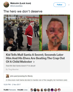 melonmemes:When the mall Santa is the hero we need 🎅