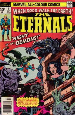 The Eternals, No. 4 (Marvel Comics, 1976). Cover art by Jack