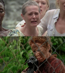 dailyapocalypse:You may be acting like the top picture but we know what’s hiding inside Carol (spoilers)http://dailyapocalypse.tumblr.com/