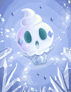 trebol-magico:  Fan .art de Vanillite  (uno de mis pokemon favoritos) 