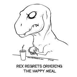 rexregrets:  Rex Regrets not ordering the entire cow.  This