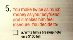   Finally, some good advice from Cosmo  im gonna reblog this