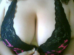 little-sub-bunny:  Hi I only post pics of my bewbs, bai 