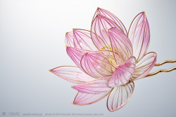 asylum-art:  Sakae: creates Exquisite Japanese Floral  Hairpins 
