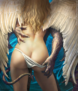 xenozoophavs:  Angel Demon Lust http://www.pornotopia.com/ 