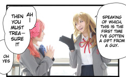 Gekkan Shoujo Nozaki-kun cosplay translated by yaoi-blcd 【GIF】#月刊少女野崎君# 为保证观看效果