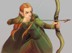 dziwaczka:  pew pew pew tauriel gets the honour of being my 100th