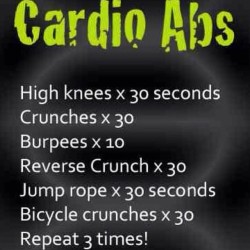 absmotivation101:  Tag someone you want to try this cardio abs
