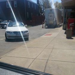 Cocaine white bmw. This dude living b! (at Tim Hortons)