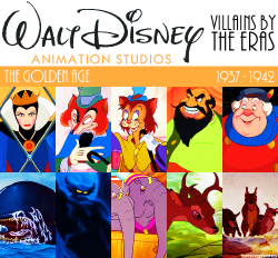 mickeyandcompany:  Walt Disney Animation Studios villains by