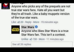 agentscllys:  In the which the official Star Wars Facebook page