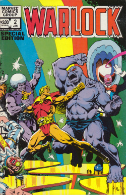 Warlock No.2 (Marvel Comics, 1982). Cover art by Jim Starlin.From