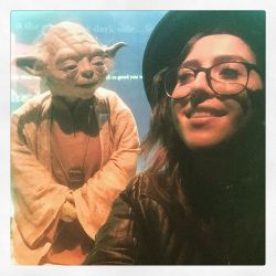 I&rsquo;m just all about that Jedi life ✌️❤️ (at Discovery Times Square: Star Wars Exhibition)