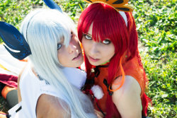 hotcosplaychicks:  Ho-Oh x Lugia from Meruruusa Fan Art Cosplay