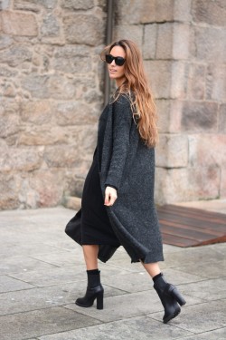 justthedesign:  Long Cardigan Outfit: Stella Wants To Die is
