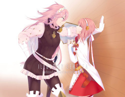 dehsofa: I got commissioned to draw Sakura and Soleil together! 