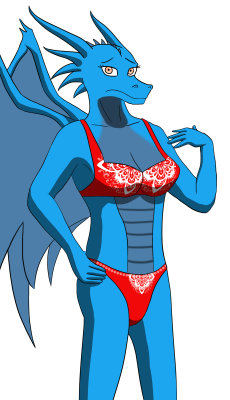 Random dragon lady in some lacy undiesLace is tough to make,