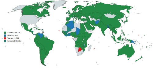 mapsontheweb:  2020 Democrats Abroad Presidential Primary, how