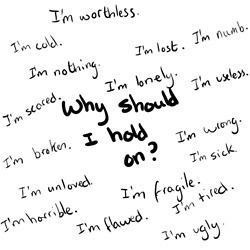 maddison122:  worthless | Tumblr on We Heart It.