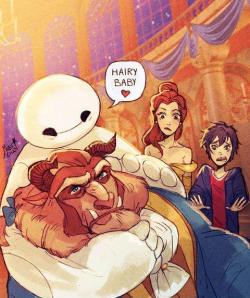 canadianinternnoble:  If baymax met up with the beast!  omg pepperree