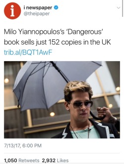 weavemama:reblog if u have more followers than milo yiannopoulos’s