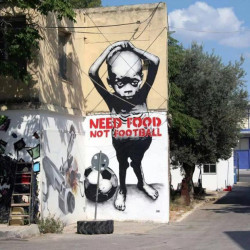 ahandofgod:  Anti-Fifa Graffiti In Brazil:  Brazilians are angry.