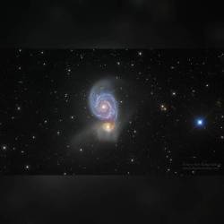 M51: The Whirlpool Galaxy #nasa #apod #ngc5194 #spiralgalaxy