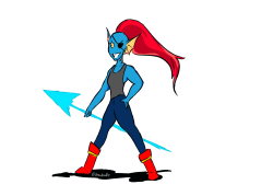 chaudoodle:  Undyne!!!!  Follow and Reblog if you like it please