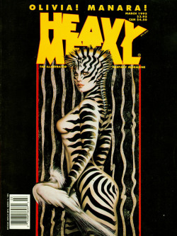 theartofthecover:  Heavy Metal Magazine Vol. 19 #1Art by: Olivia