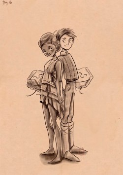 sfera-art:  16. Broken age. I ship them so much! 