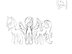 DraBlood: Ok so here are the 3 ponies! Right Spirit wolf, Left