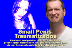 Small Penis Traumatization Emotional manipulation leading to