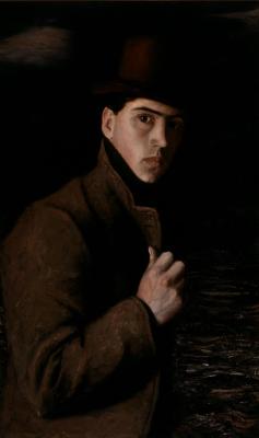   Clarence Hinkle, Self Portrait with Bowler Hat (c. 1900-1901)