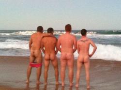 gaymidfielder:  Lads with their asses out  Second from the right